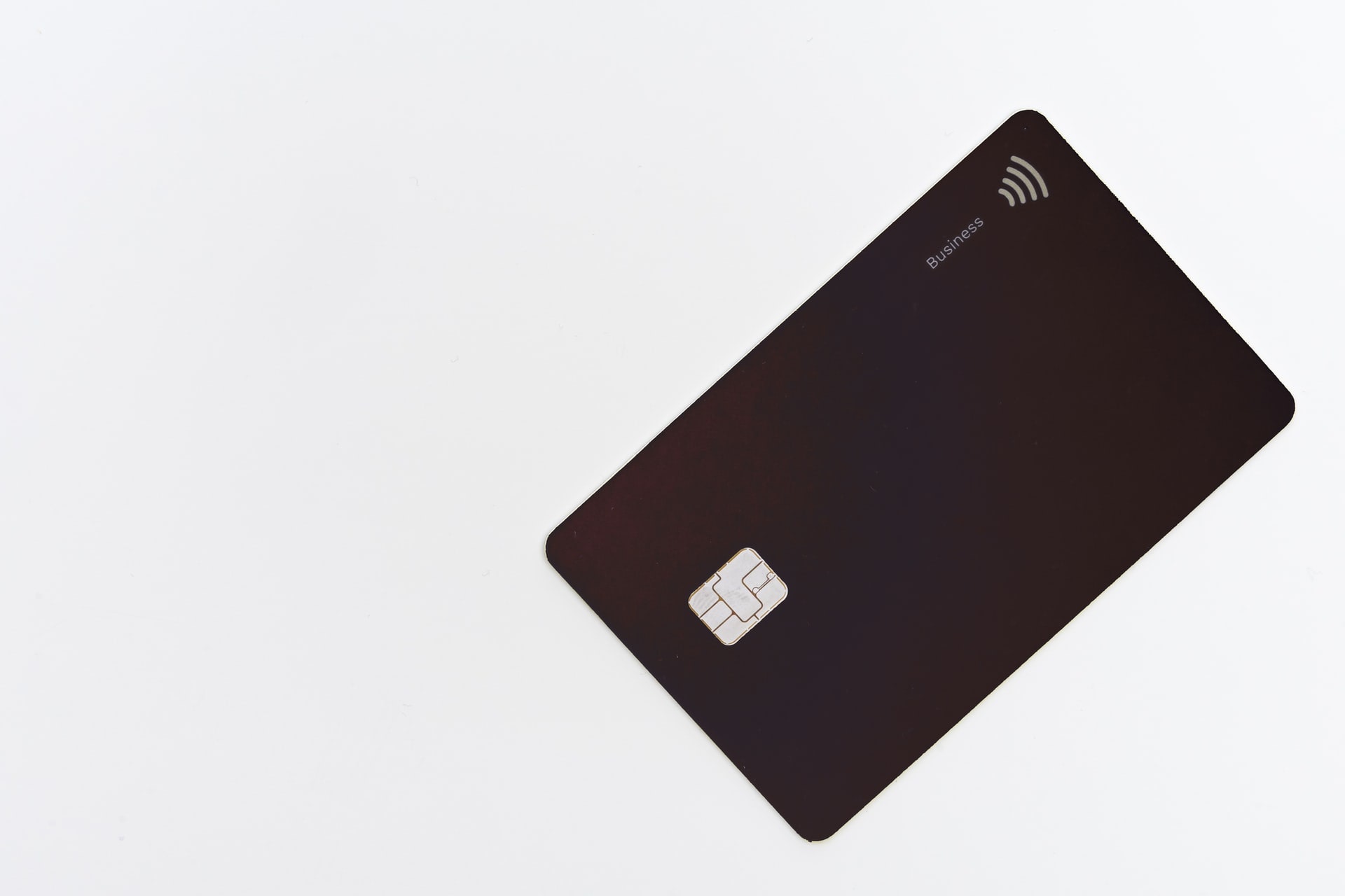 image of a credit card with a microchip visible