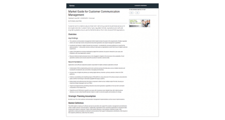 Gartner Market Guide CCM
