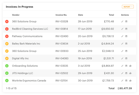 quadient ar invoice screen