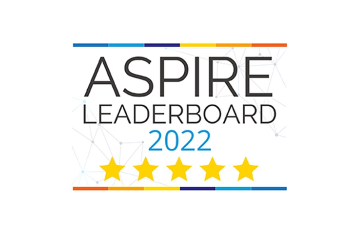 Quadient Aspire Leaderboard badge 2022