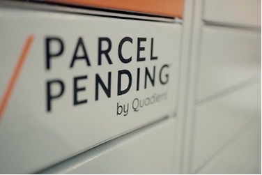 Parcel Pending by Quadient logo.
