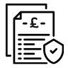 icon - invoice with a Pound Sterling sign icon - invoice with a Pound Sterling sign