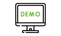 icon - a desktop monitor which has the word demo displayed in green