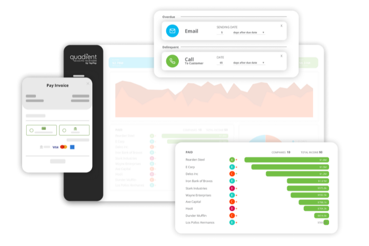 Quadient Accounts Receivable Product Mock Up