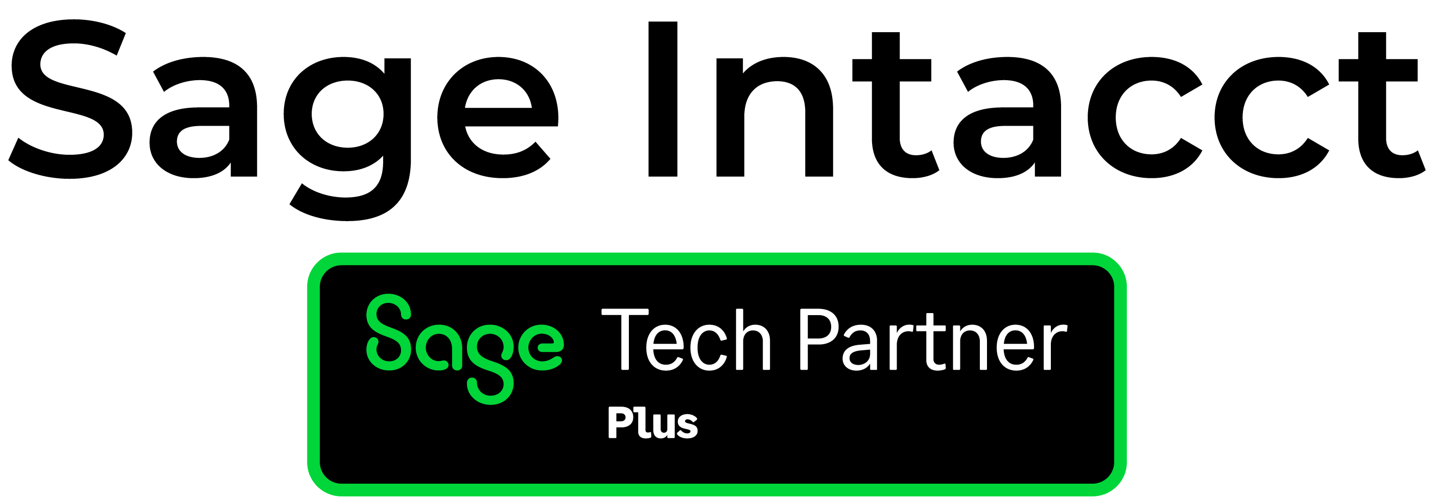 Sage Intaact Tech partner plus logo