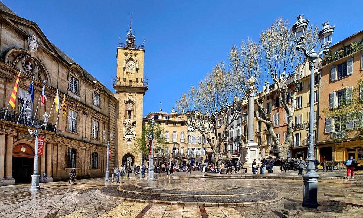 Photo de la place de la mairie d'Aix en Provence