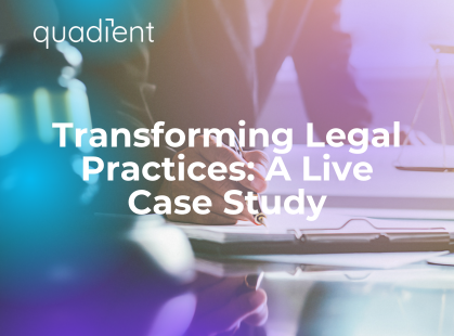 Transforming Legal Practices: A Live Case Study