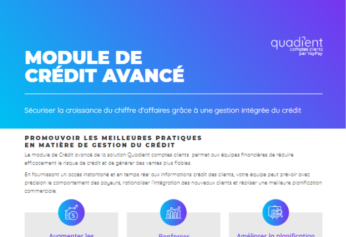 Module de credit avance