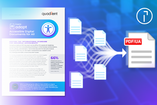 PDF/UA-konforme Dokumente: Digitale Barrierefreiheit effizient mit Quadient umsetzen