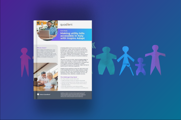 Making utility bills accessible in Italy with Inspire Adapt
