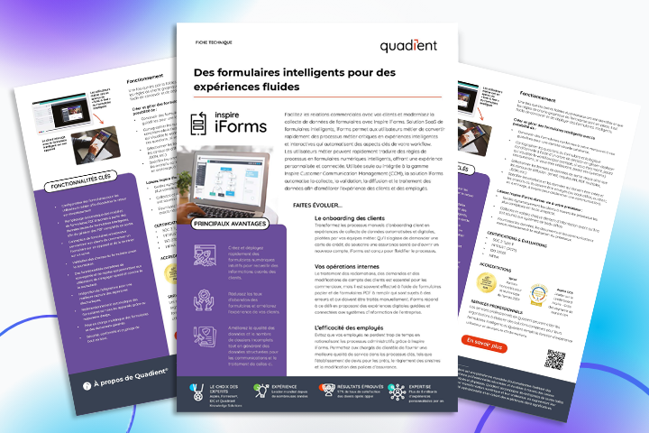 Brochure recto/verso iForms