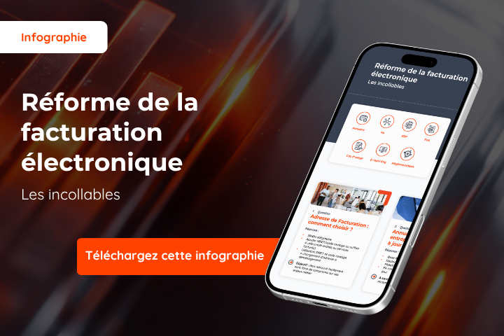 Infographie FAQ réforme facturation électronique - Les incollables