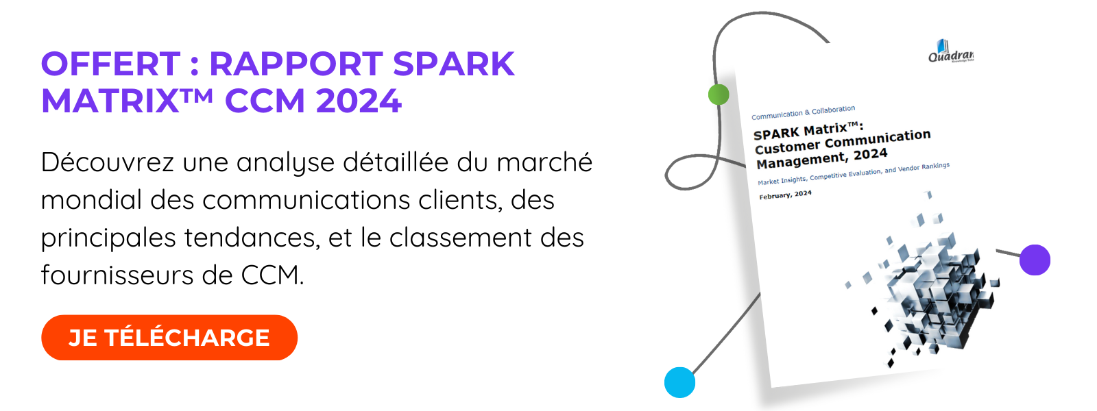 Bouton pour télécharger une copie gratuite du rapport SPARK™ Matrix 2024 .