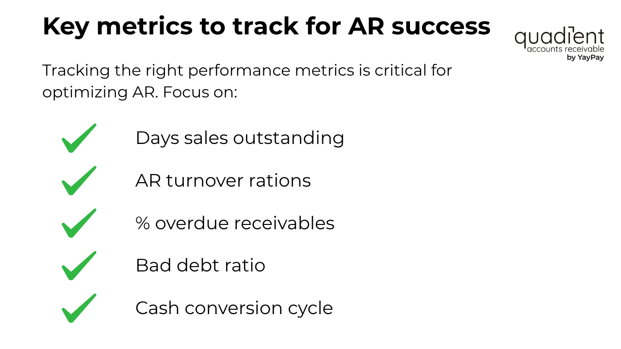 key metrics to track for AR success