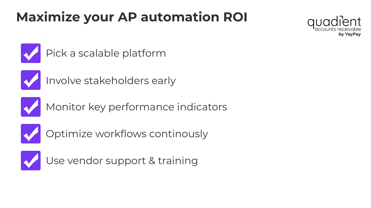 maximize your AP automation ROI