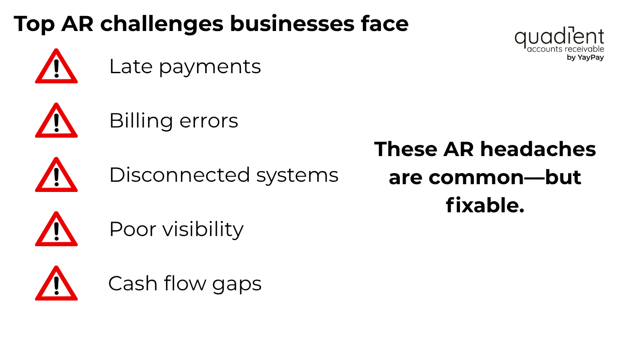 top AR challenges businesses face