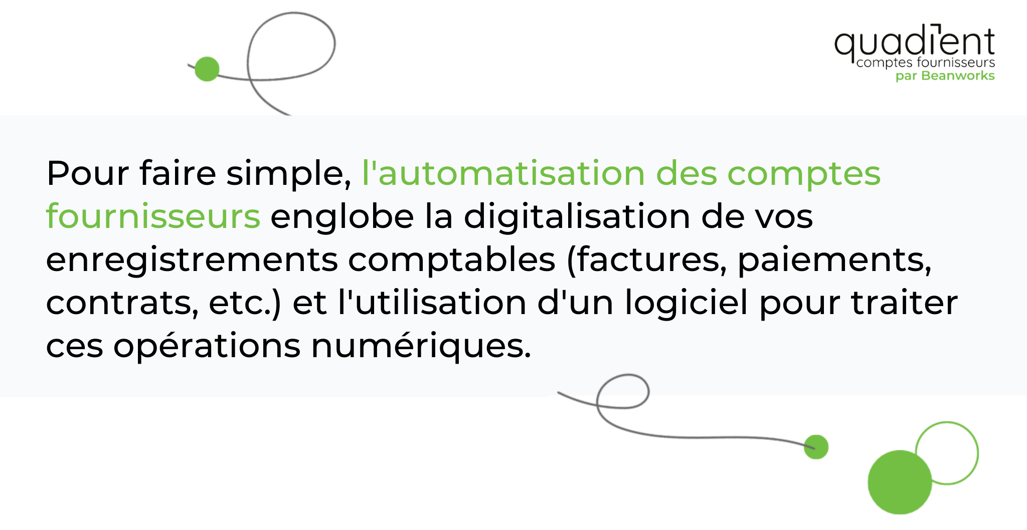 l’automatisation des comptes fournisseurs