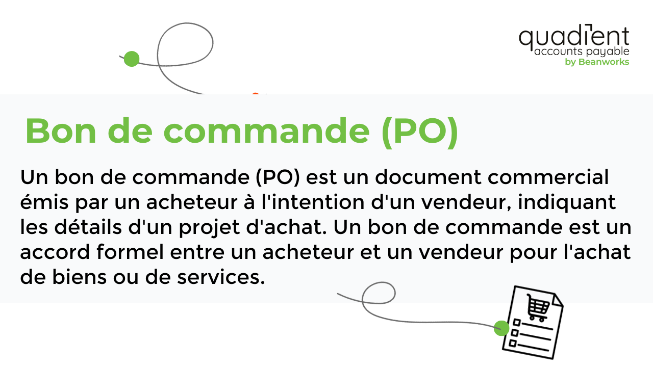 bon de commande (PO)