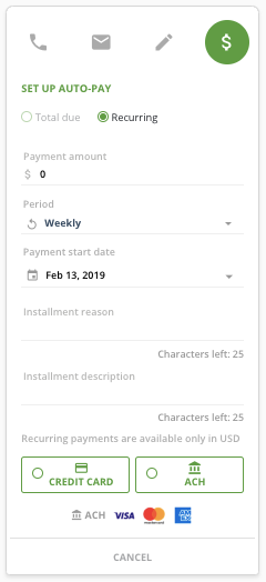 Négociations de paiement