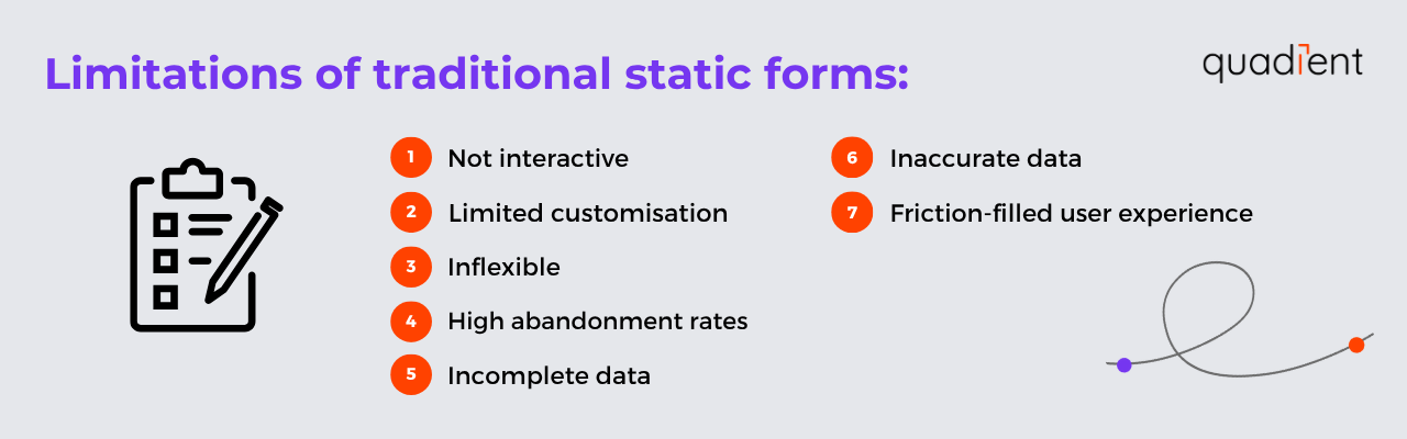 Limitations of traditional static forms