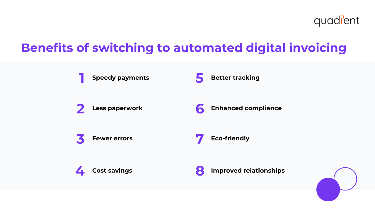 benefits of switching to automated digital invoicing