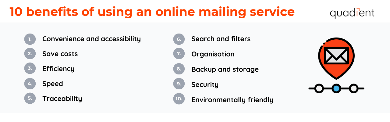 10 benefits of using an online mailing service