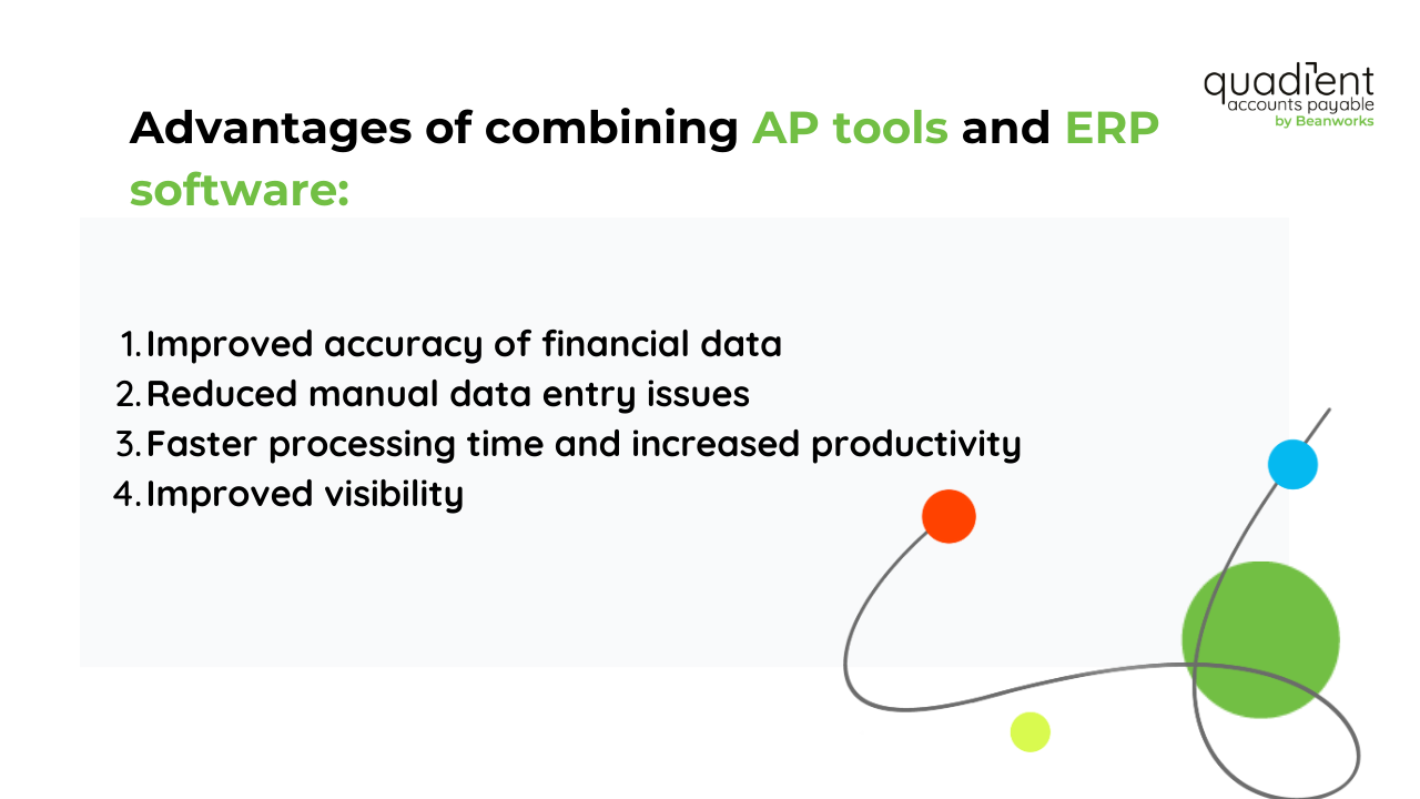 advantages of combining AP tools and erp