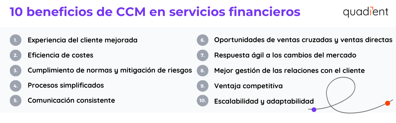 •	10 beneficios de CCM en servicios financieros