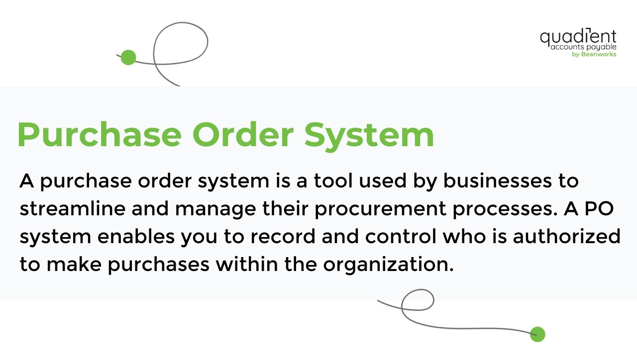 purchase order system definition