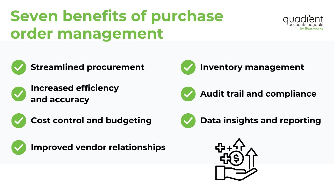 7 benefits of po management