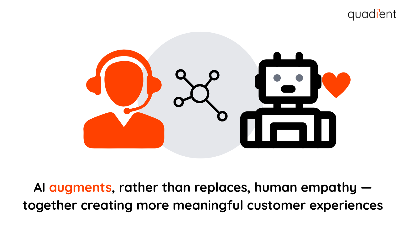 AI augments, rather than replaces, human empathy