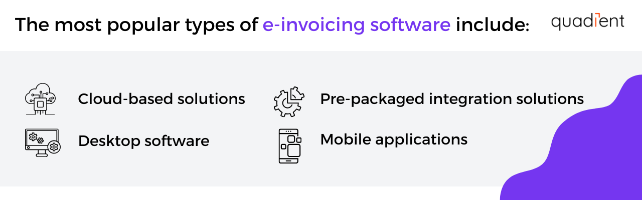 types of e-invoicing software