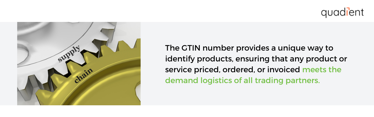 Use of GTINs in supply chains