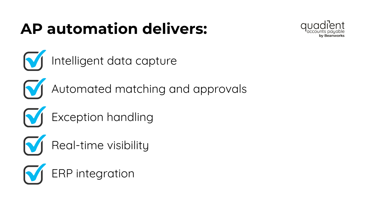 what AP automation delivers