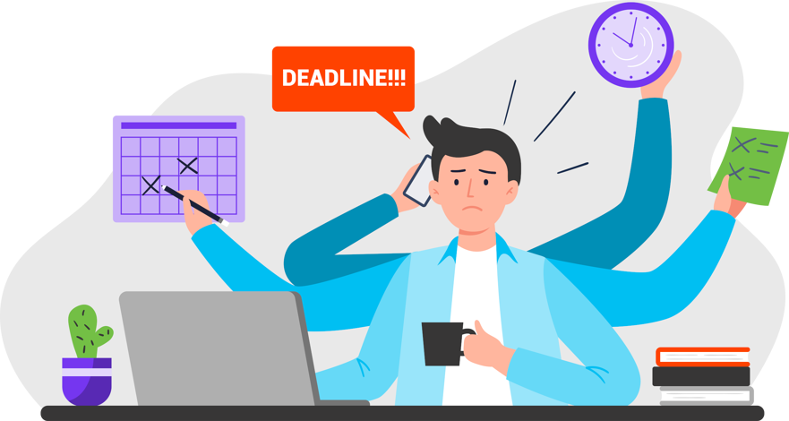 jongler pour respecter l’échéance