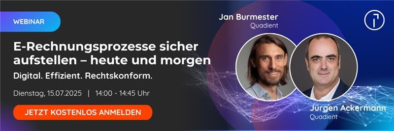 Webinar: E-Rechnungsprozesse sicher aufstellen - heute und morgen