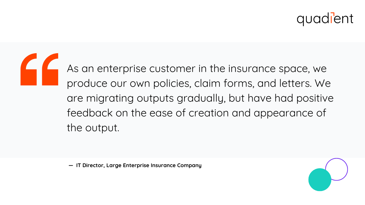 enterprise customer in the insurance space